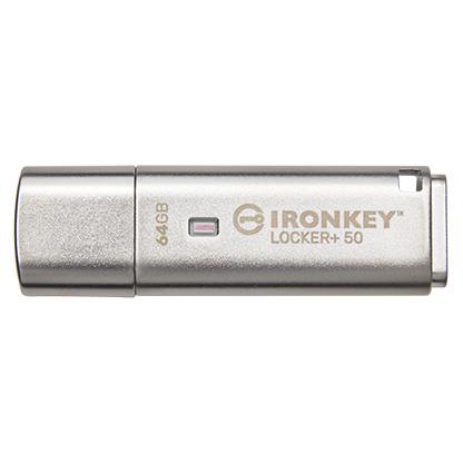 64GB IronKey Locker Plus 50 AES Encrypted, USBtoCloud, "IKLP50/64GB" (timbru verde 0.03 lei)