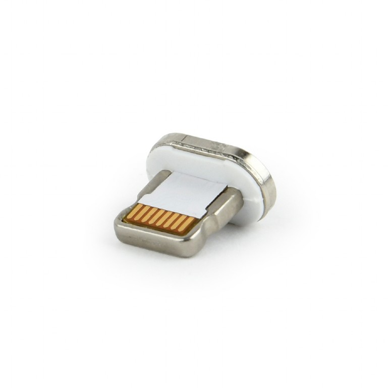 CAP MAGNETIC pt. cablu GEMBIRD, USB 2.0, Lightning (T), alb, "CC-USB2-AMLM-8P" (timbru verde 0.08 lei)