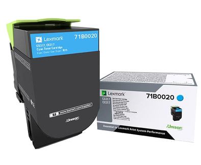 Toner Original Lexmark Cyan, 71B0020, pentru CX317|CS317|CX417|CS417|CS517|CX517, 2.3K, (timbru verde 1.2 lei) , "71B0020"