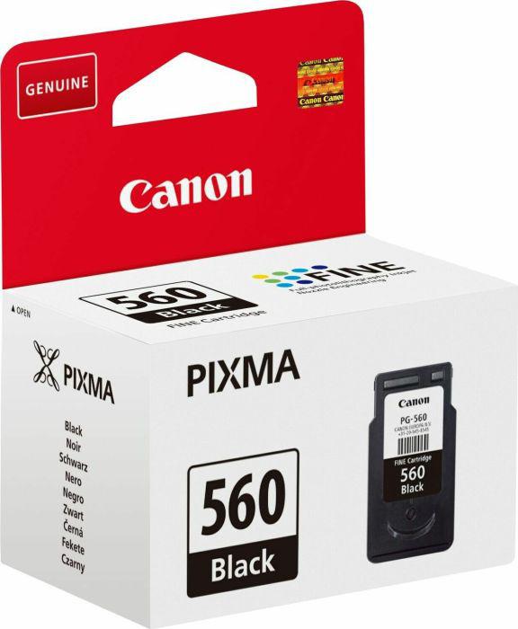 Cartus Cerneala Original Canon Black, PG-560, pentru Pixma TS5350|TS5351|TS5352, 180, (timbru verde 0.15 lei), "3713C001AA"
