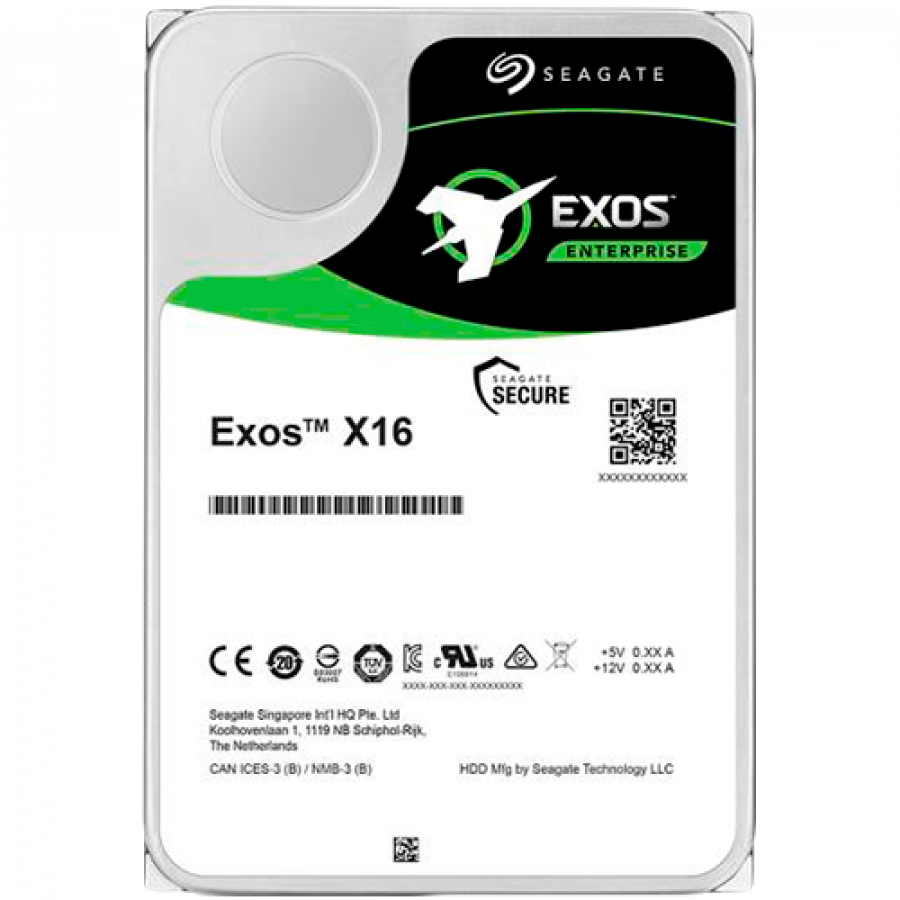 SEAGATE EXOS X16 SAS 16TB Helium 7200rpm 256MB cache 512e/4kn Fast Format BLK "ST16000NM002G"