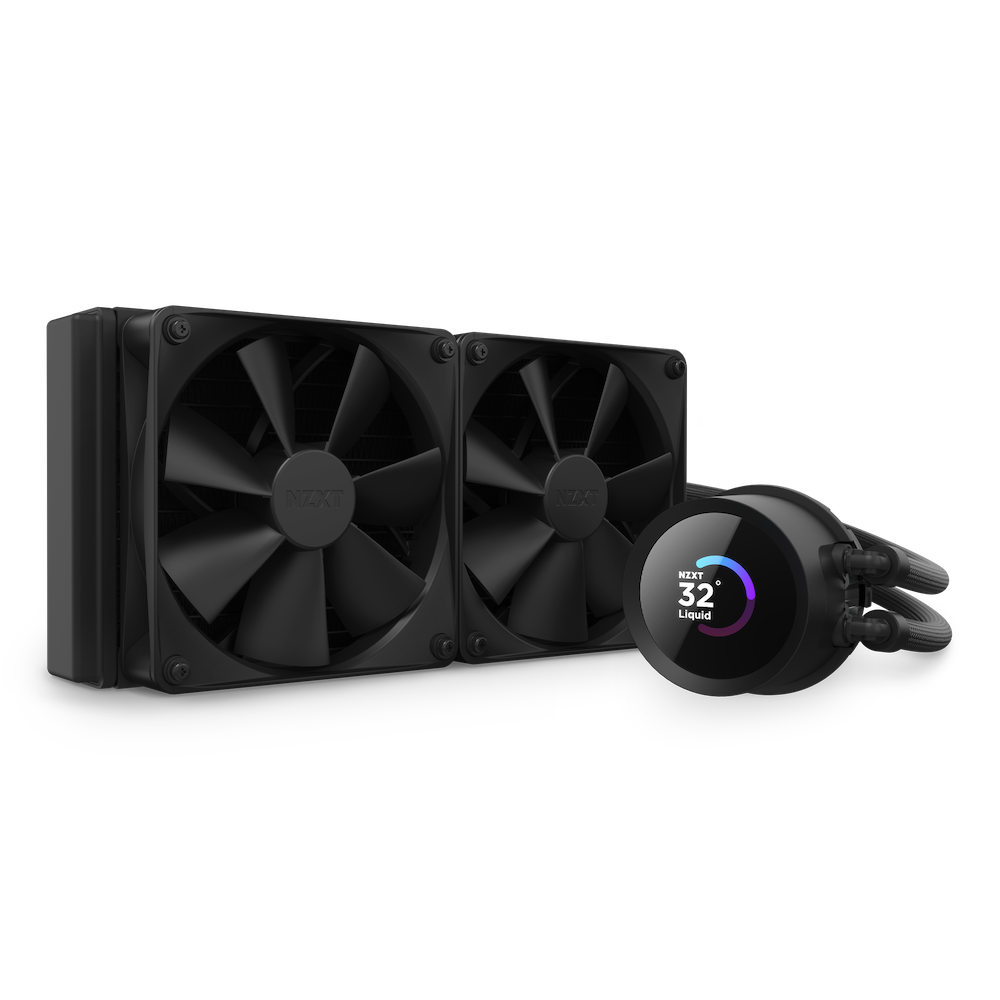 Cooler NZXT "Kraken 240", skt universal, racire cu lichid, ventilator 120 mm x 2, 1800 rpm, "RL-KN240-B1" (timbru verde 2.00 lei)