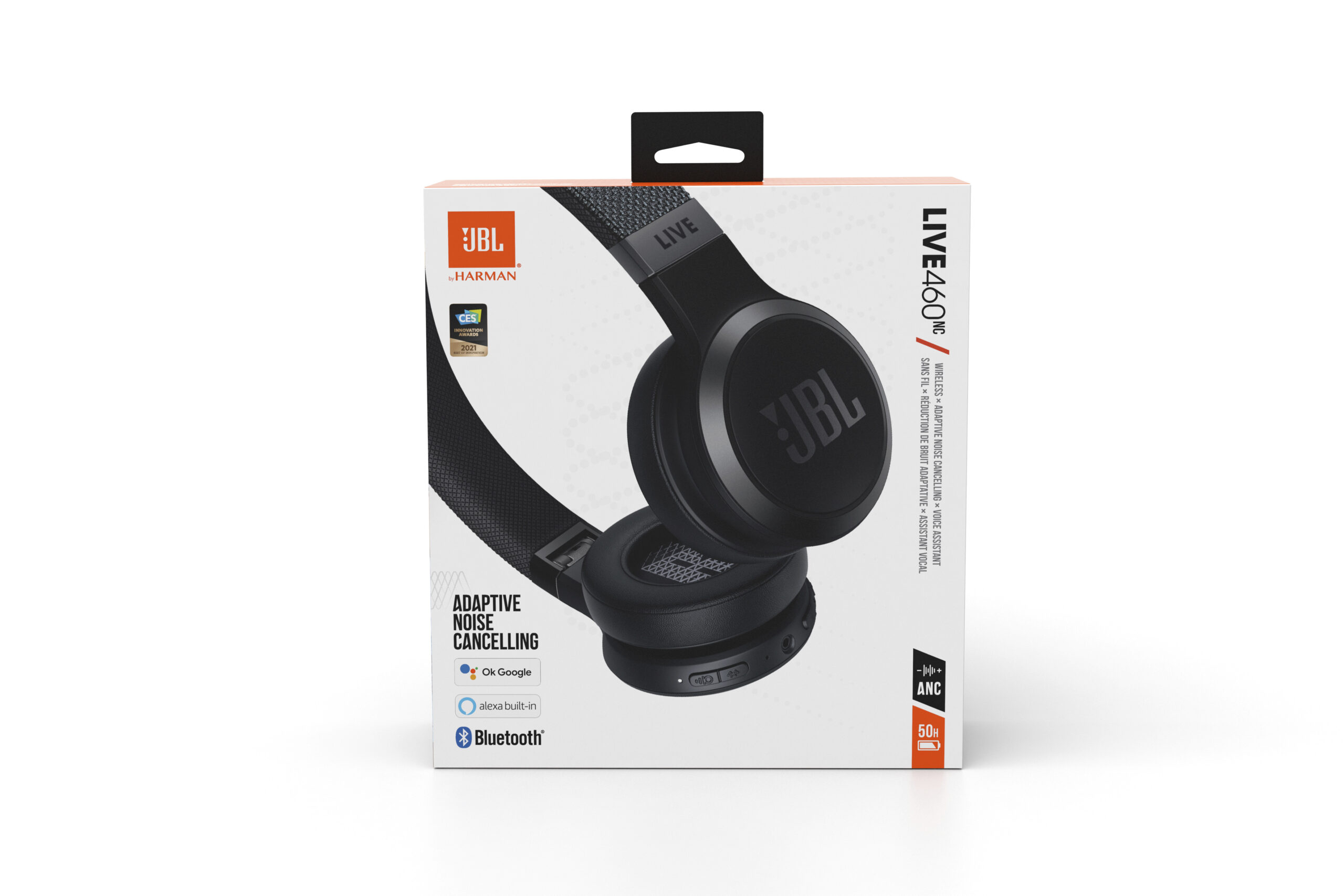 LIVE 460NC Headset Wired & Wireless Head-band Calls/Music USB Type-C Bluetooth Black"LIVE460NCBLK" - imagine 8