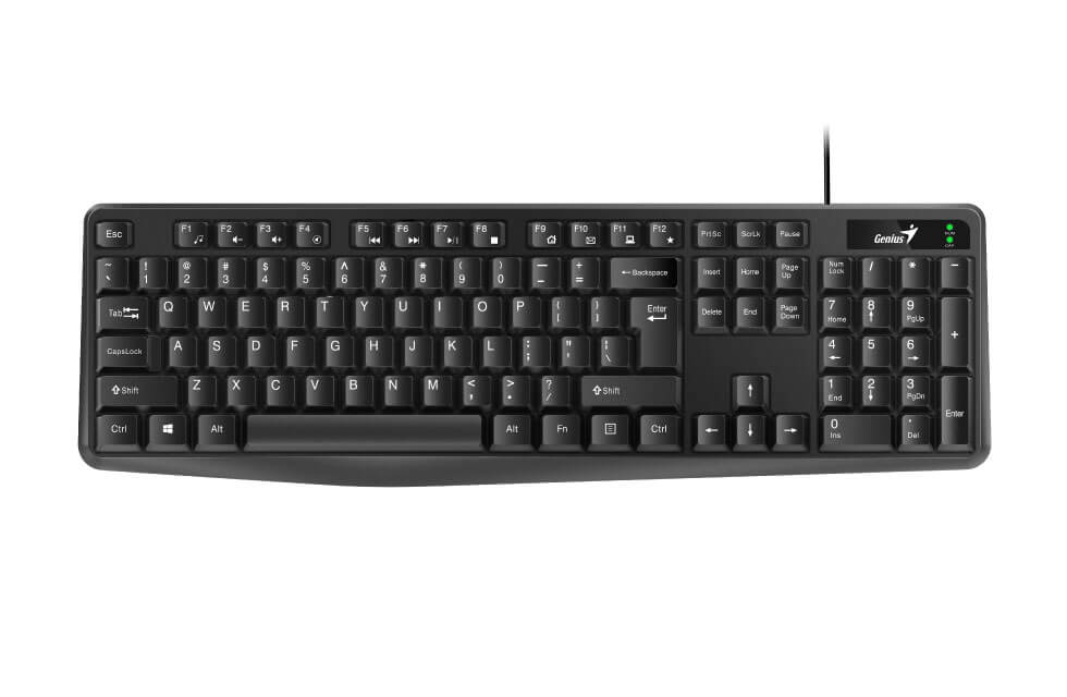 TASTATURA GENIUS USB, 104 taste, black, "KB-117" "31310016400" (timbru verde 0.8 lei)