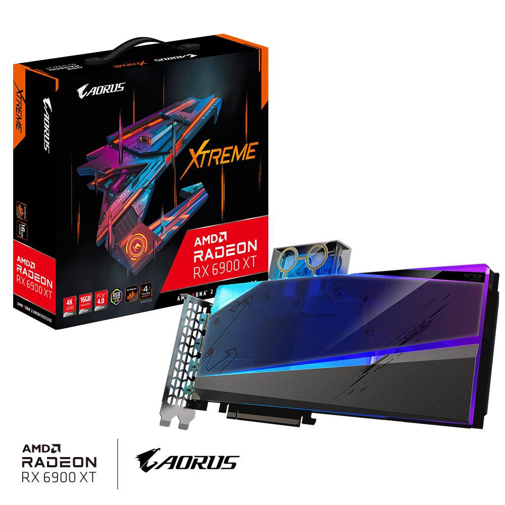 GB Radeon RX 6900 XT XTRM WATERFORCE WB"R69XTAORUSX WB-16G"