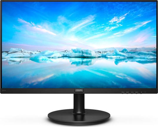 MONITOR PHILIPS 21.5", home, office, VA, Full HD (1920 x 1080), Wide, 200 cd/mp, 4 ms, HDMI, VGA, "221V8/00" (timbru verde 7 lei)