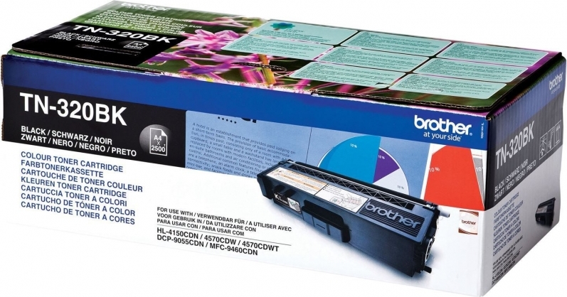 Toner Original Brother Black, TN320BK, pentru HL-4140|4150|4570|DCP-9270|9055|MFC-9970|9460, 2.5K,"TN320BK"