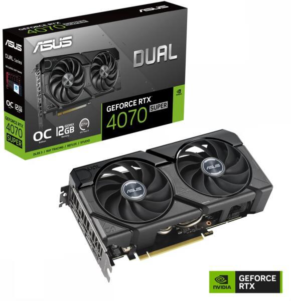 PLACI VIDEO Asus VGA PCIE16 RTX4070 SUPER 12GB "DUAL-RTX4070S-12G-EVO"