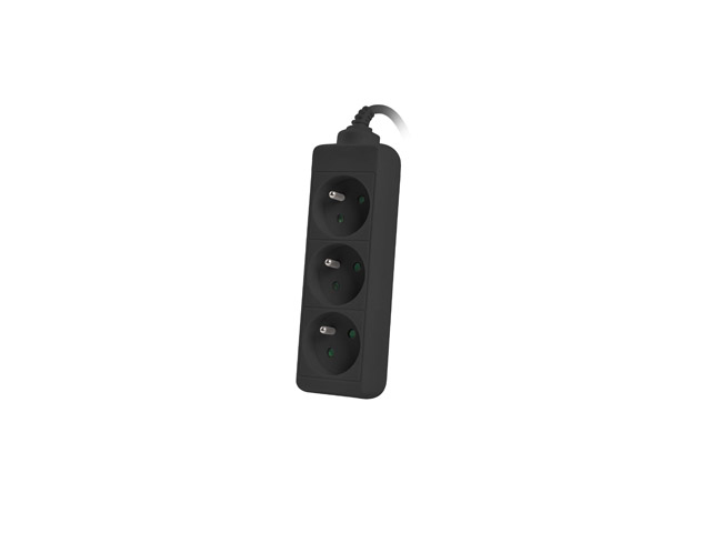 Prelungitor Lanberg 1.5m, 3 prize ngalb "PS0-03E-0150-BK" (timbru verde 0.18 lei)