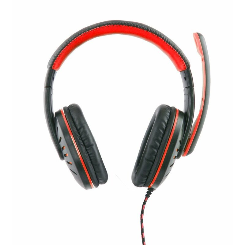 Casti gaming cu microfon Esperanza Crow EGH330B stereo 2m Negru/Rosu "EGH330R" (timbru verde 0.8 lei)