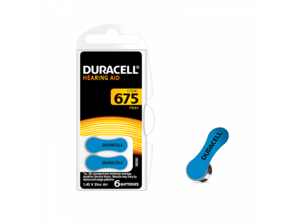 Baterii Duracell ZA 675, 6 Buc "4.A.0.C" (timbru verde 0.06 lei)