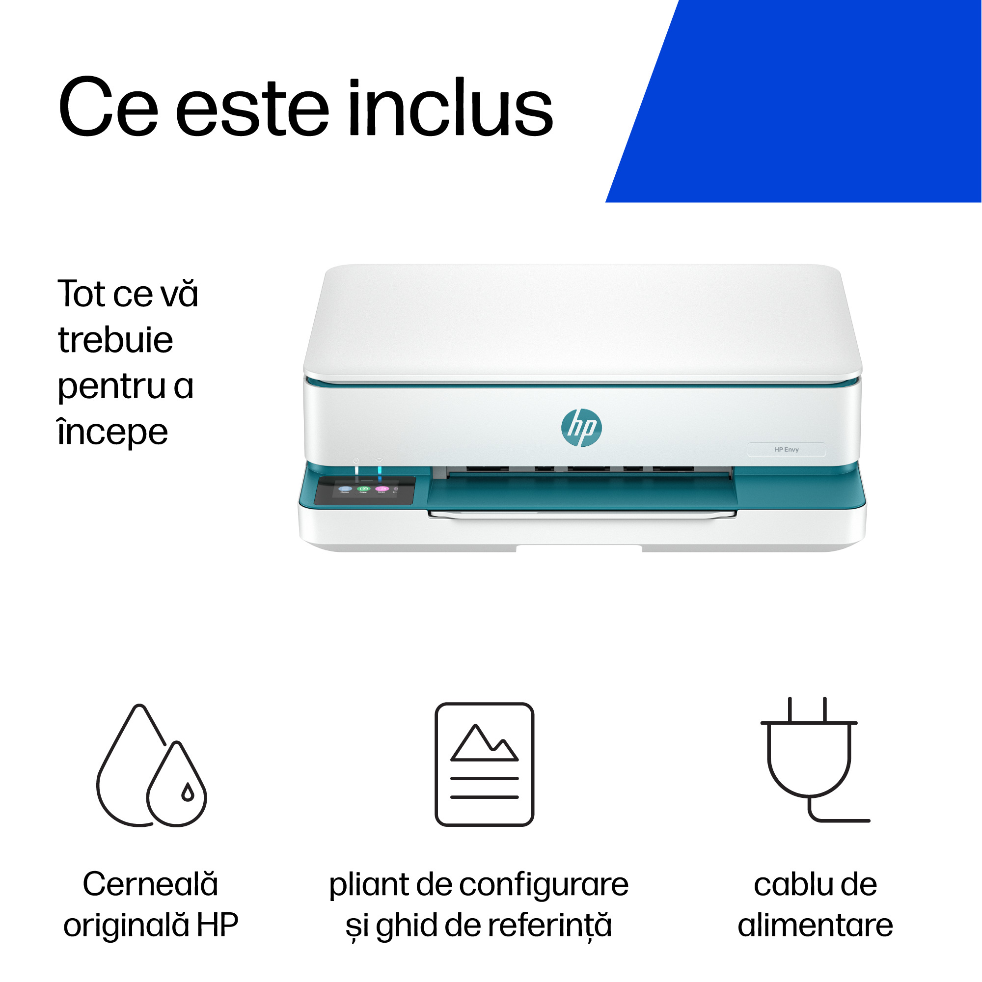 Multifunctional InkJet Color HP, ENVY 6122E, A4, Functii: Impr.|Scan.|Cop., Vit.Print. 10ppm, Conectivitate:USB|WIFI, Duplex:Nu, ADF:Nu(incl.TV 8lei) "714L9B" - imagine 6