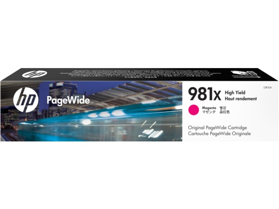Cartus Cerneala Original HP Magenta, nr.981XL, pentru PageWide E58650|556|586, 11K, (timbru verde 0.15 lei), "L0R10A"
