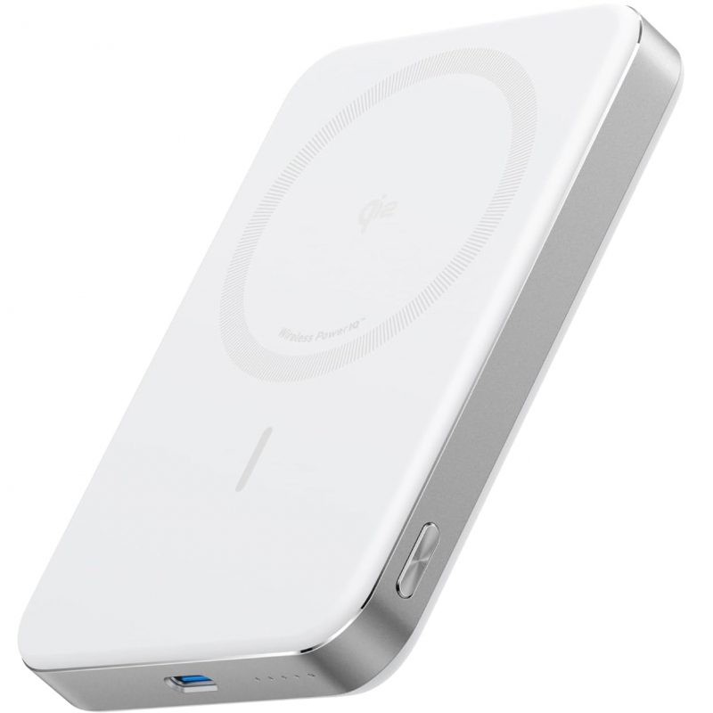 POWER BANK Anker "MagGo" 10.000 mAh, magnetic, wireless, 276 g, alb, "A1664H21" (timbru verde 0.98 lei) - 0194644203504