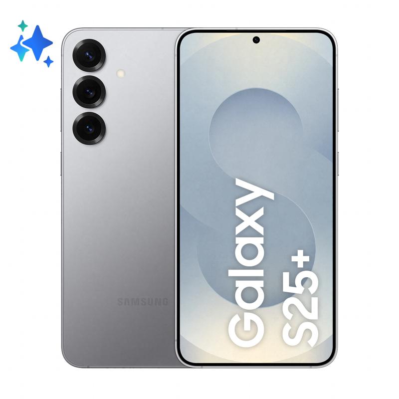 Smartphone Galaxy S25+ 256GB 12GB RAM 5G Dual SIM Silver Shadow "SM-S936BZSDEUE" (timbru verde 0.45 lei)