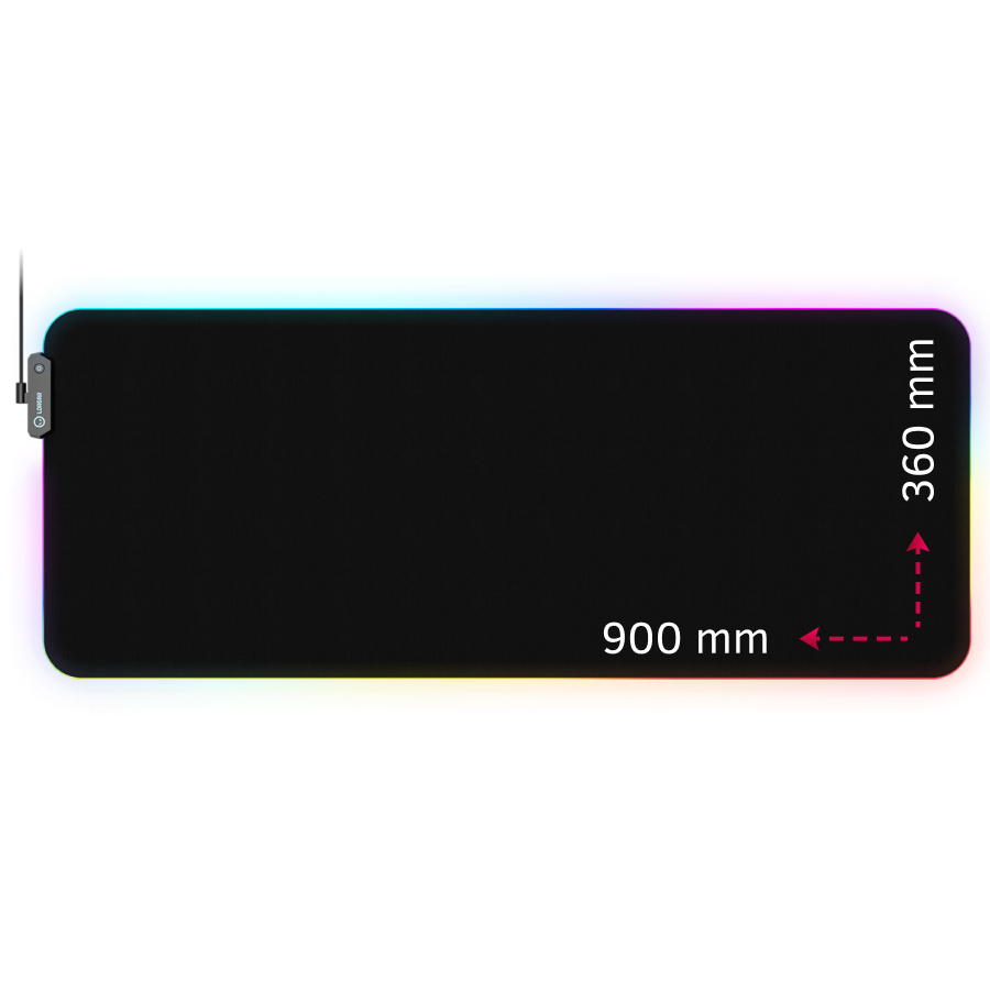 Lorgar Steller 919, Gaming mouse pad, High-speed surface, anti-slip rubber base, RGB backlight, USB connection, Lorgar WP Gameware support, size: 900mm x 360mm x 3mm, weight 0.635kg "LRG-GMP919"