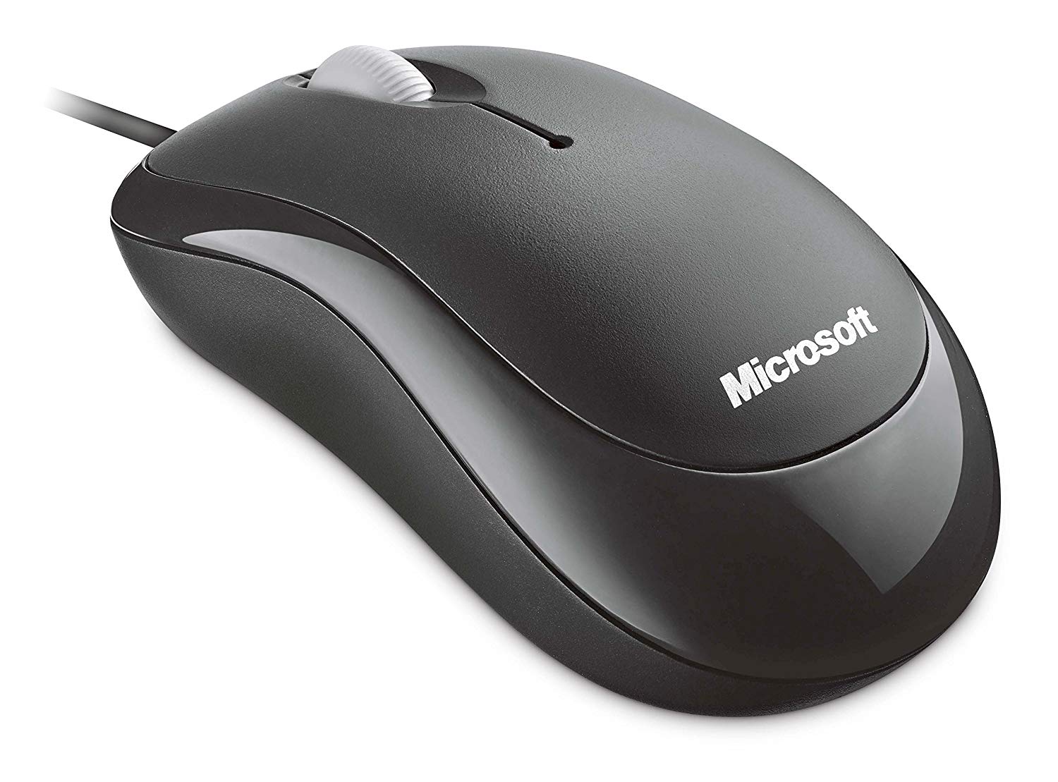 MOUSE MICROSOFT, "Basic", PC sau NB, cu fir, USB, optic, 800 dpi, butoane/scroll 3/1, , negru, "4YH-00007" (timbru verde 0.18 lei)