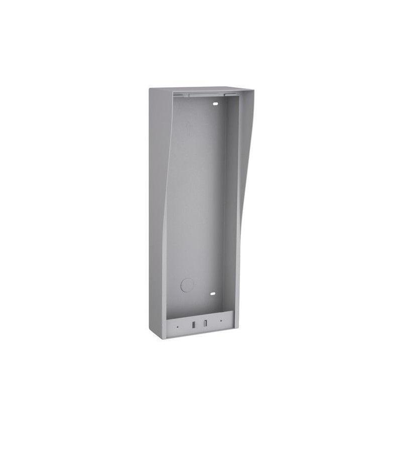 CARCASA videointerfon HIKVISION, montare pe perete, otel inoxidabil, compatibila pentru postul de exterior (DS-KD8102-V), "DS-KAB10-D"