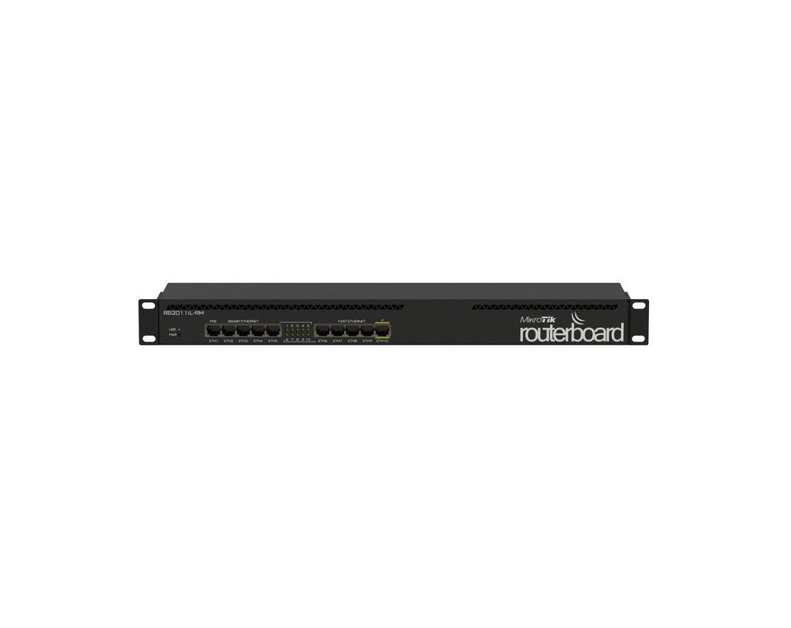 MIKROTIK ROUTER 5LAN GB 5LAN FE 1U "RB2011IL-RM" (timbru verde 0.8 lei)