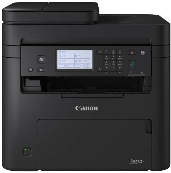 Multifunctional Laser Mono Canon MF275DW, A4, Functii: Impr.|Scan.|Cop.|Fax, Viteza de Printare Monocrom: 29ppm, Conectiv:USB|Retea|Wi-Fi, Duplex:Da, ADF:(Timbru Verde 23lei) "5621C001AA"