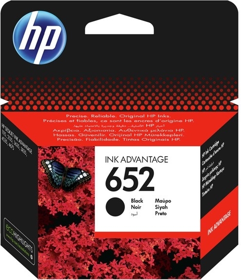 Cartus Cerneala Original HP Black, nr.652, pentru DESKJET 2135 AIO, , (timbru verde 0.15 lei), "F6V25AE"