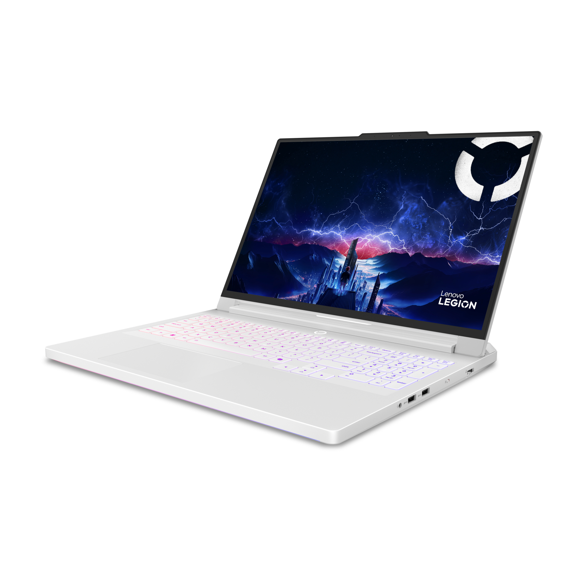 Gaming 16 Legion Pro 7 16IAX10H, WQXGA OLED 240Hz G-Sync, Procesor Intel® CoreTM Ultra 9 290HX Plus, 32GB DDR5 CSODIMM, 1TB SSD, GeForce RTX 5080 16GB, No OS, Glacier White, 3Yr Onsite Premium Care "83F500R9RM" - imagine 8