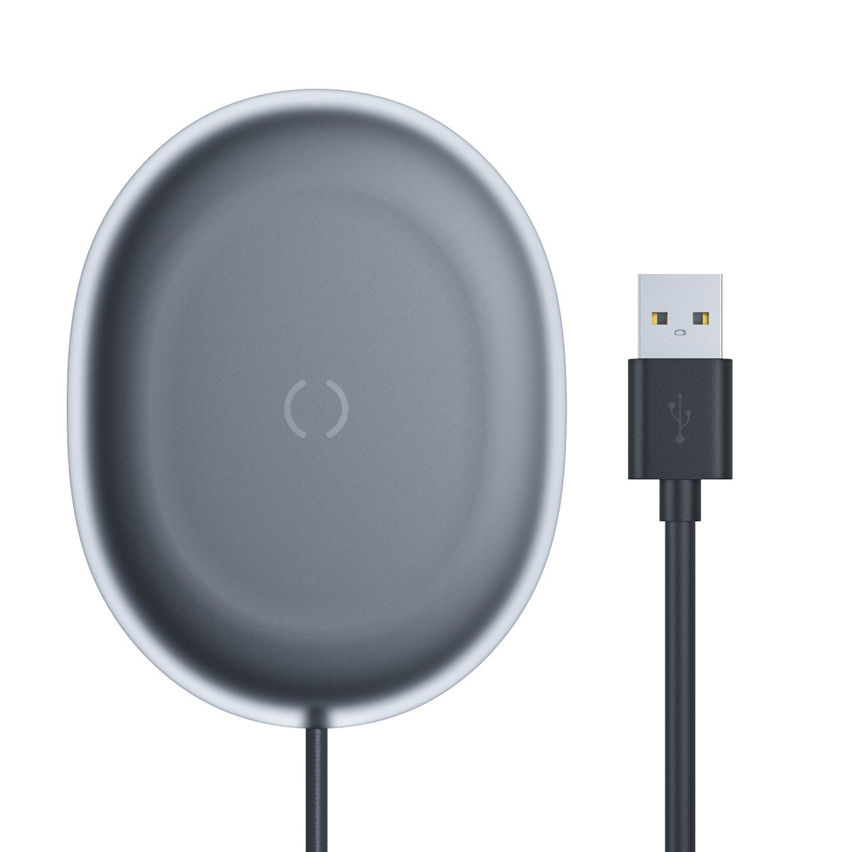 INCARCATOR wireless Baseus Jelly Qi 15W, compatibilitate smartphones, cablu Type-C la USB inclus, negru "WXGD-01" (timbru verde 0.18 lei) - 6953156223691