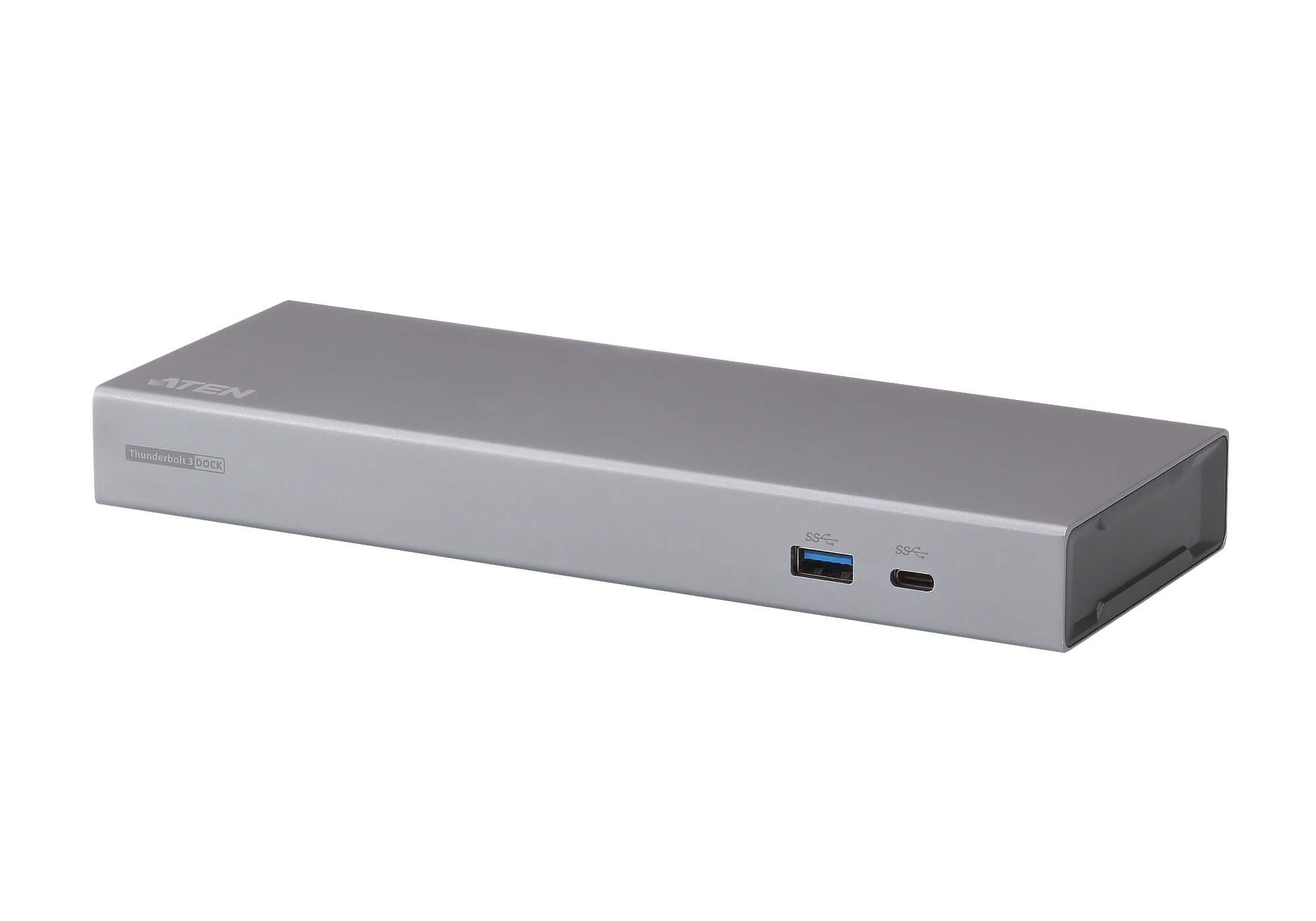 DOCKING Station ATEN universal, conectare PC USB Type C, Thunderbolt 3, USB 3.1x2, USB Type Cx1, Thunderbolt x 1, porturi DPx1 RJ-45, NB 85 W, gri, "UH7230-AT-G" (timbru verde 0.18 lei)