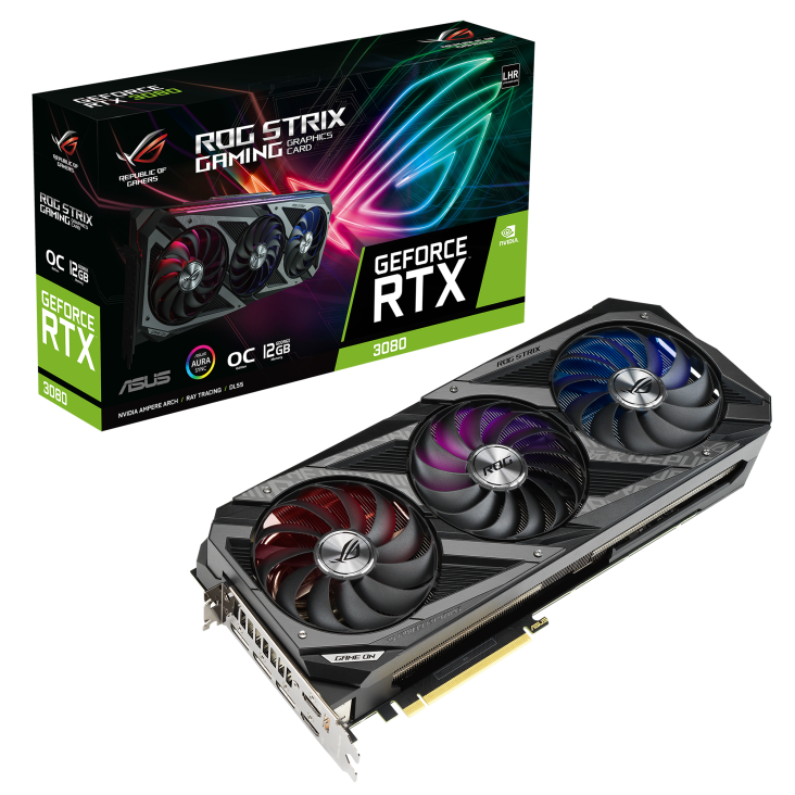 PLACA VIDEO ASUS "ROG Strix GeForce RTX 3080 Ti OC", 12 GB GDDR6X 384 biti, PCI Express 4.0 x 16, HDMI x 2 DisplayPort x 3, sistem racire aer, "RS-RTX3080-O12G"