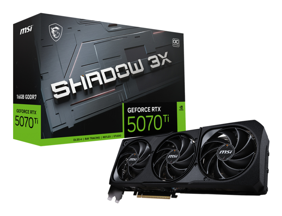 MSI GeForce RTX 5070 12GB SHADOW 3X OC BULK "GEFORCE RTX 5070 12G SHADOW 3X OC"