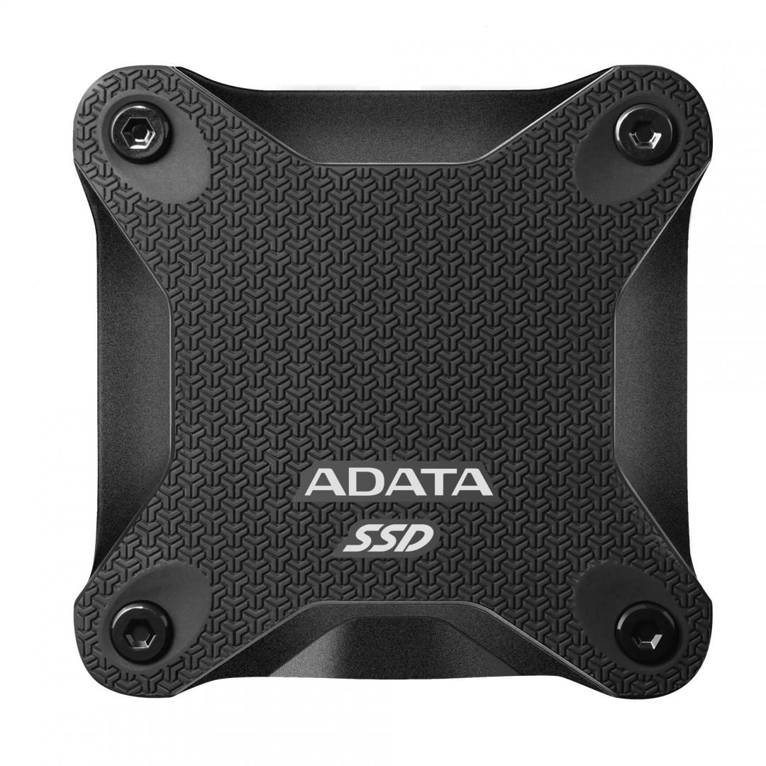 SSD extern ADATA SD600Q, 480 GB, 2.5 inch, USB 3.1, 3D Nand, R/W: 440/430 MB/s, "ASD600Q-480GU31CBK" (timbru verde 0.18 lei)