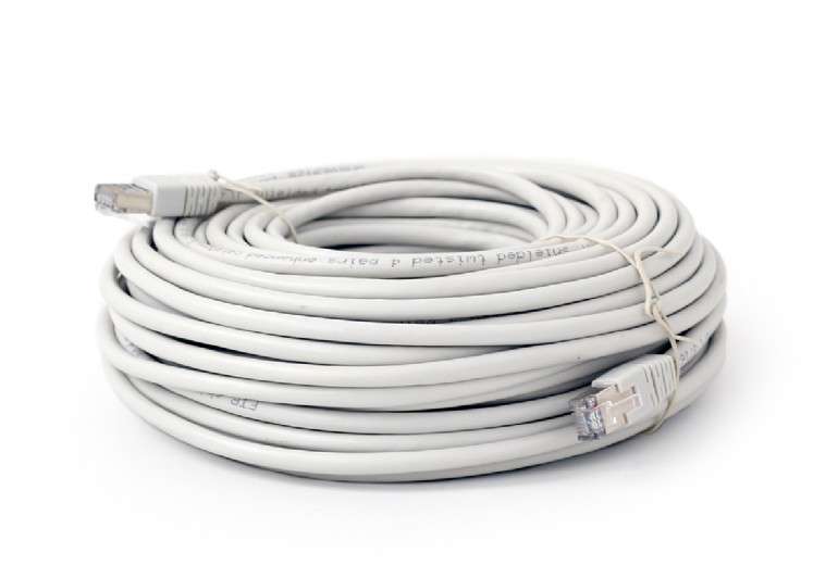 PATCH CORD FTP GEMBIRD Cat6, cupru-aluminiu, 30 m, gri, AWG26, ecranat "PP6-30M" (timbru verde 0.8 lei)