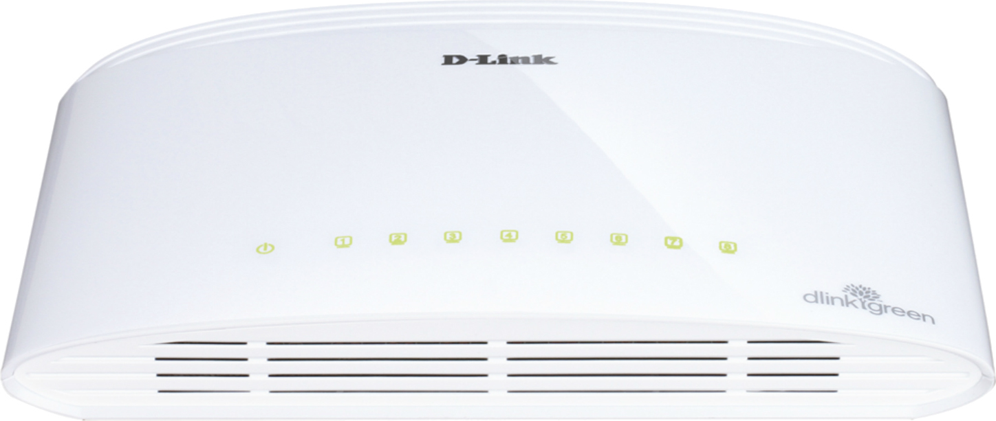SWITCH D-LINK 8 porturi Gigabit, carcasa plastic. "DGS-1008D"/45503414 (timbru verde 2 lei)