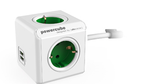 PRIZA ALLOCACOC, Schuko x 4, conectare prin Schuko (T), USB 2.1A x 2, cablu 1.5 m, 10 A, protectie copii, alb, "1402GN/DEEUPC" (timbru verde 0.18 lei)