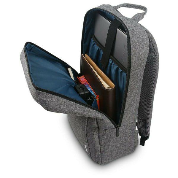 RUCSAC LENOVO, pt. notebook de max 15.6 inch, 1 compartiment, buzunar frontal, 453 g, poliester, gri, "4X40T84058"