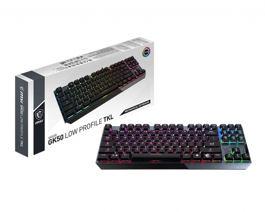 MSI VIGOR GK50 LOW PROFILE TKL US, "VIGOR GK50 LOW PROFILE TKL US" (timbru verde 0.8 lei)