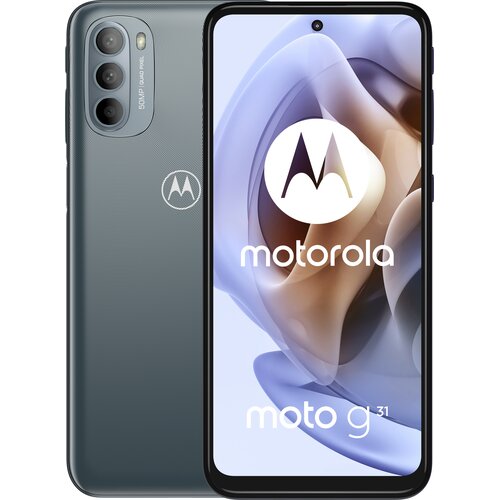 SMARTphone Motorola Moto g31 OLED Dual SIM 64/4GB 5000 mAh Dark Grey, "PASU0003PL" (timbru verde 0.45 lei)