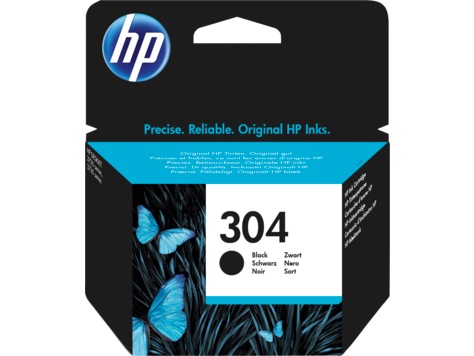 Cartus Cerneala Original HP Black, nr.304, pentru DeskJet 2620|2630|2632|3750|3760, , (timbru verde 0.15 lei), "N9K06AE"