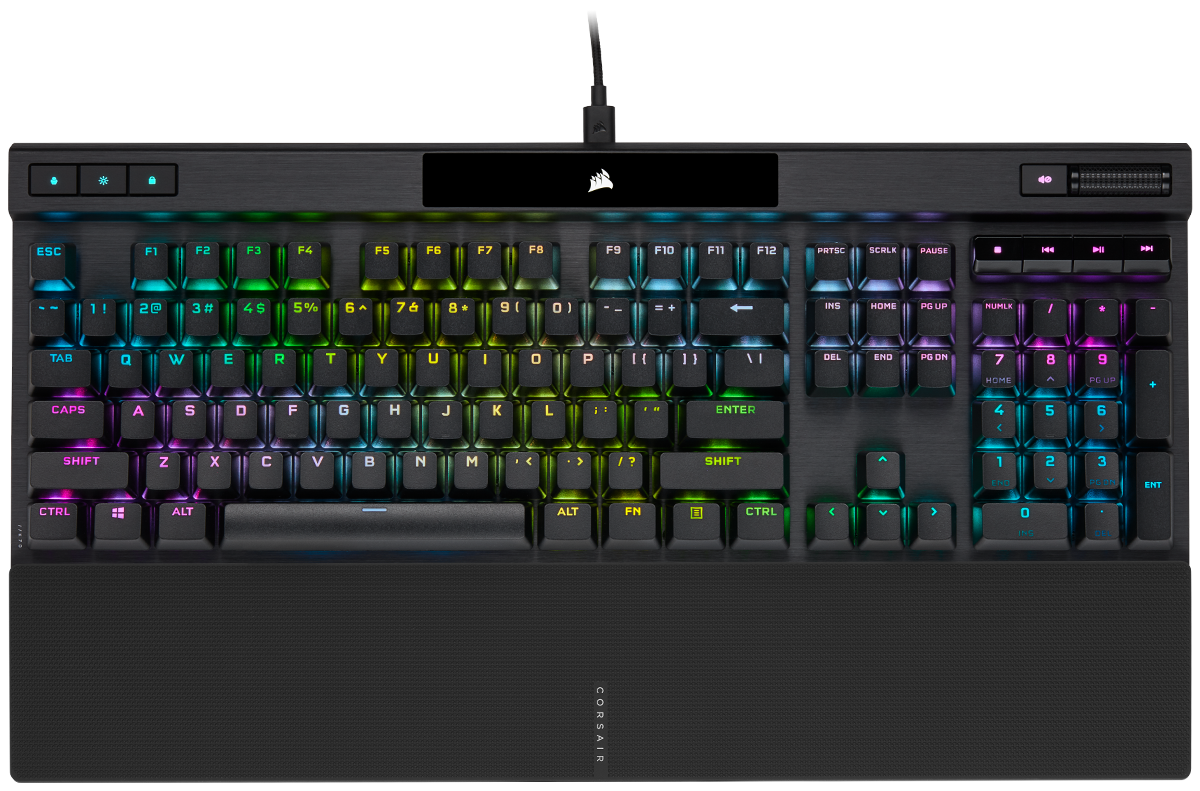 K70 PRO RGB Optical-Mechanical Gaming Keyboard with PBT DOUBLE SHOT PRO Keycaps "CH-910941A-NA", (timbru verde 0.8 lei)