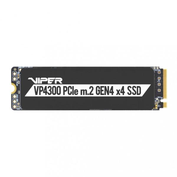 SSD PATRIOT, VP4300, 512 GB, M.2, PCIe Gen4.0 x4, 3D TLC Nand, R/W: 7400/5500 MB/s, "VP4300-1TBM28H"