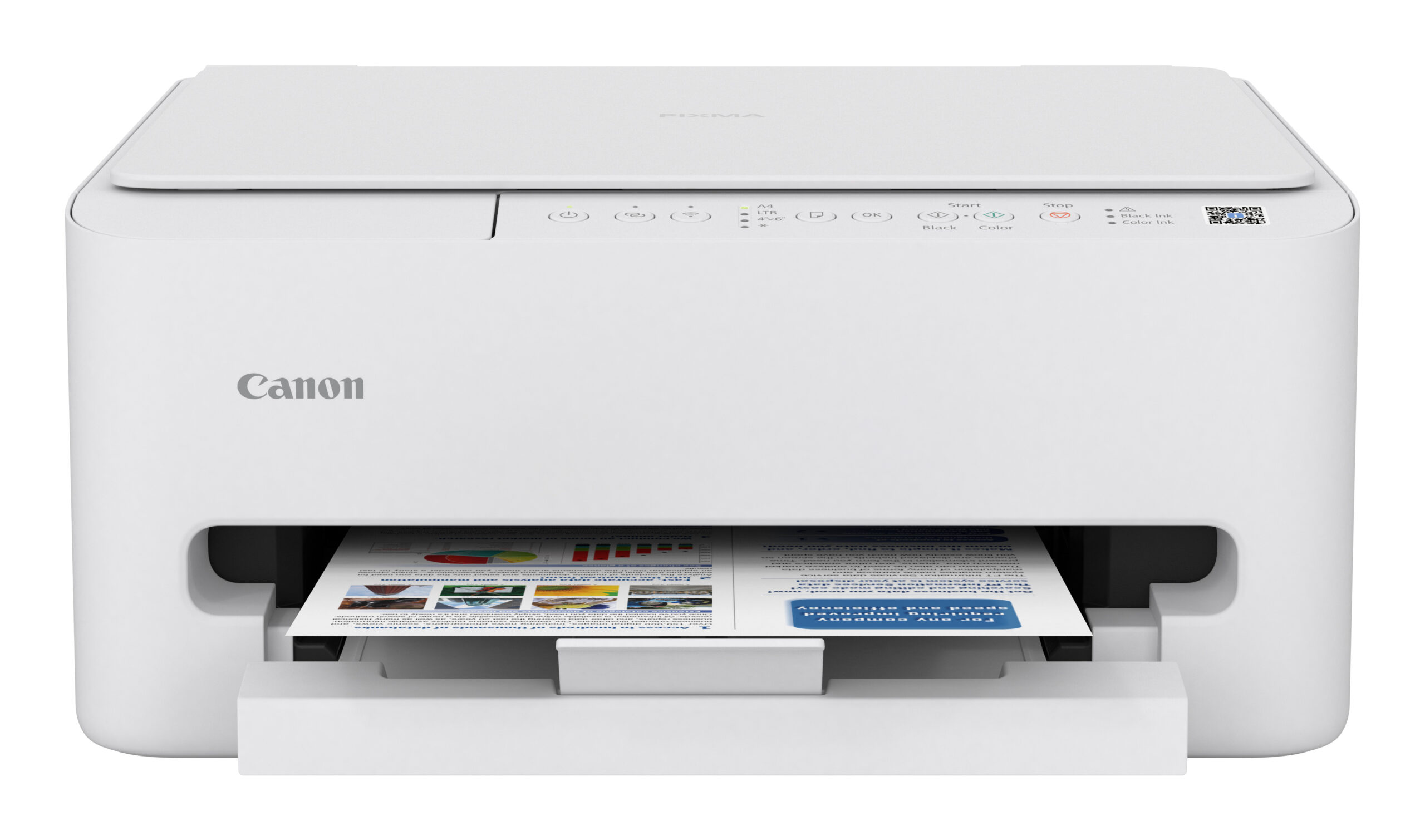 Multifunctional InkJet Color Canon TS4150I, A4, Functii: Impr.|Scan.|Cop., Viteza de Printare Monocrom: 14ppm, Viteza de printare color: 9ppm, Conectivitate:USB|WIFI, Duplex:Da, ADF:Nu(incl.TV 12lei), White, "7181C006AA" - imagine 2