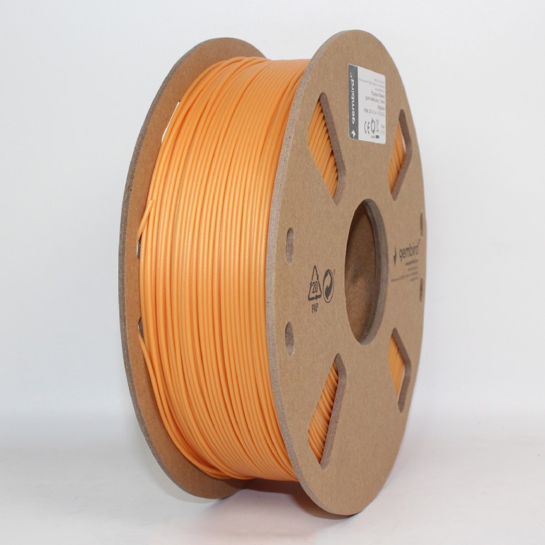FILAMENT GEMBIRD pt. imprimanta 3d, PLA+, 1.75mm diamentru, 1Kg / bobina, aprox. 330m, topire 195-235 grC, gold, "3DP-PLA+1.75-02-GL"
