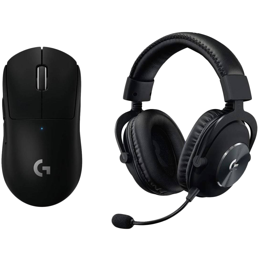 LOGITECH G PRO X Wireless LIGHTSPEED Gaming Mouse and headset - BLACK - 2.4GHZ/BT - EMEA29-953 "991-000537" (timbru verde 0.18 lei)