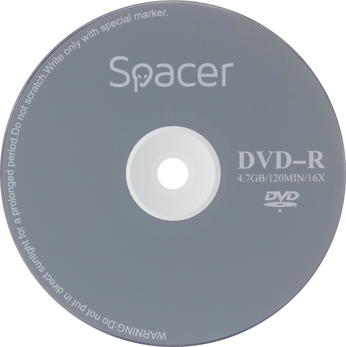 DVD-R SPACER 4.7GB, 120min, viteza 16x, 1 buc, plic, "DVDR01" 8115 001 001 157227.0