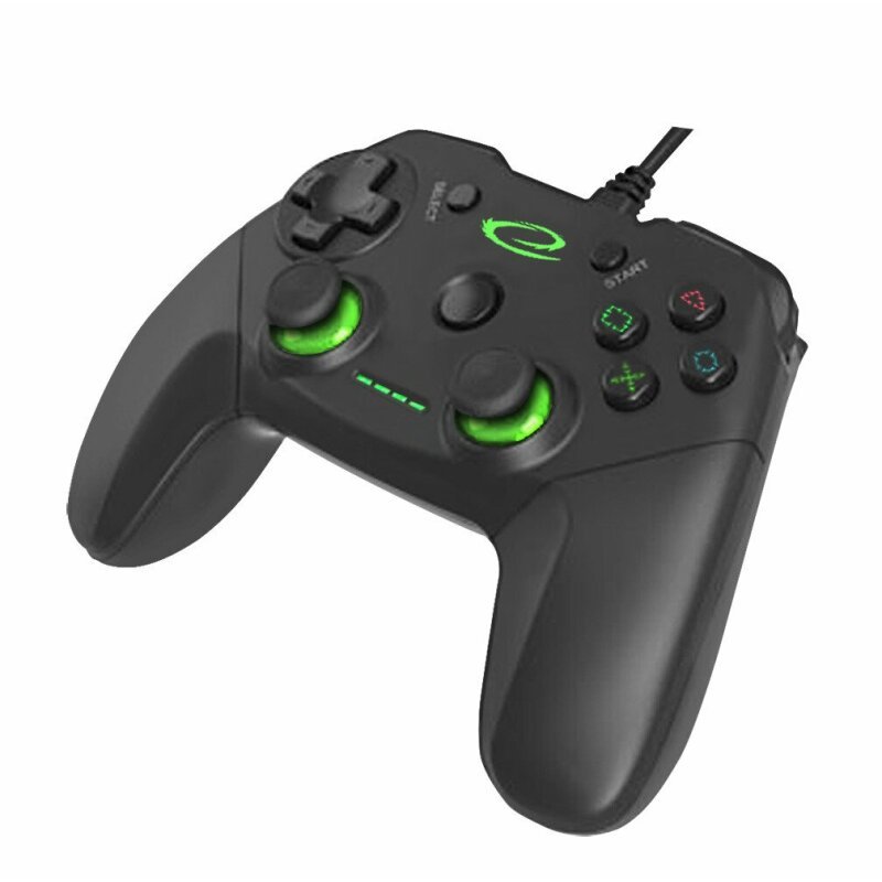 Gamdepad cu fir Esperanza Vanquisher EGG110K cu vibratii USB PC/PS3 Negru "EGG110K" (timbru verde 0.8 lei)