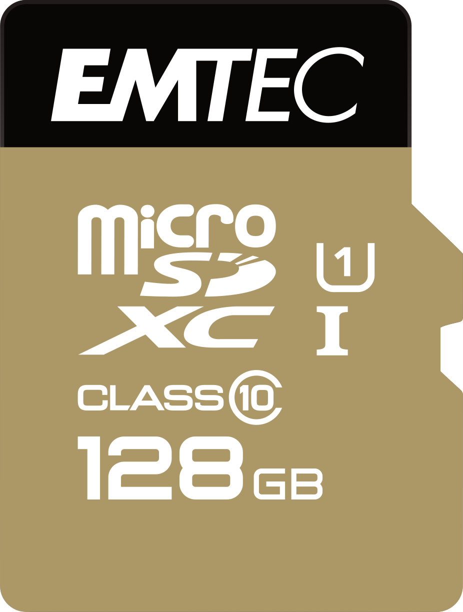 Card memorie Gold Elite 128 GB microSDHC, Memory Card (Class 10 UHS-I (D1)) "ECMSDM128GXC10GP" (timbru verde 0.03 lei)