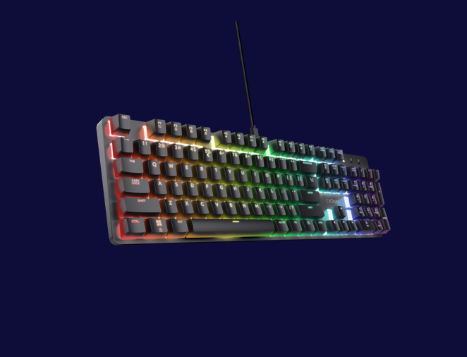 Tastatura mecanica Trust GXT 871 Zora ng "TR-25510" (timbru verde 0.8 lei)