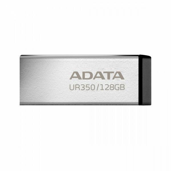 MEMORIE USB 3.2 ADATA 128 GB, carcasa metalica, gri, "UR350-128G-RSR/BK" (timbru verde 0.03 lei)
