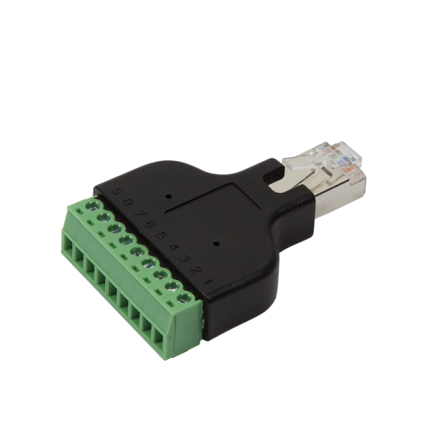 ADAPTOR LOGILINK RJ45 (T) la conector 8-pin, negru, "MP0050"