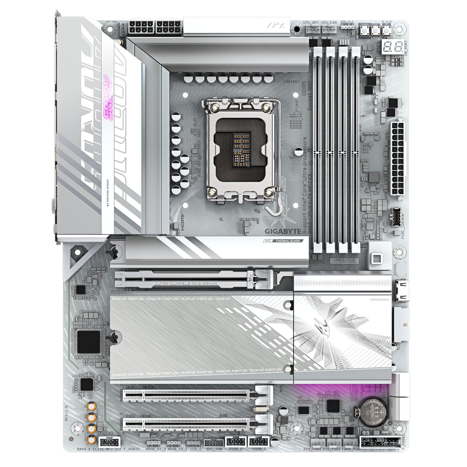 Placa de baza GIGABYTE B860 A ELITE WF7 ICE "B860 A ELITE WF7 ICE"